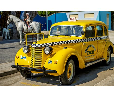 Decorative Taxi in Waterpark Faliraki Rhodes