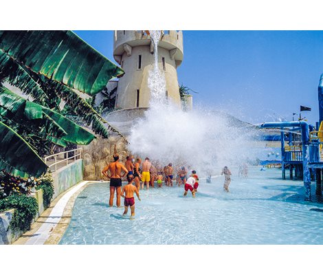 Tipping Bucket in Waterpark Faliraki Rhodes