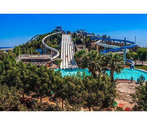 Head Fisrt Mat Racer & Twister slides Waterpark Faliraki Rhodes