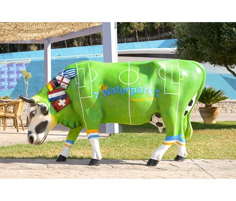 Decorative Cows in Waterpark Faliraki Rhodes